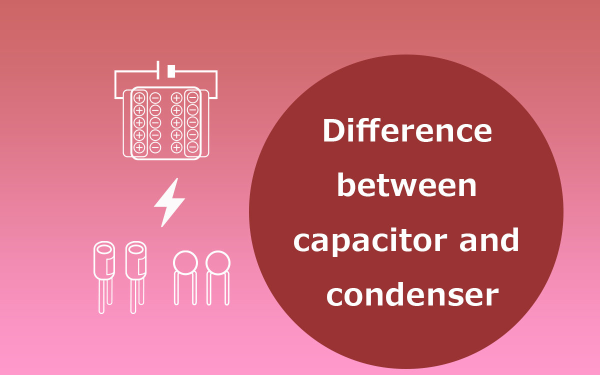 What is the difference between a capacitor and a condenser?